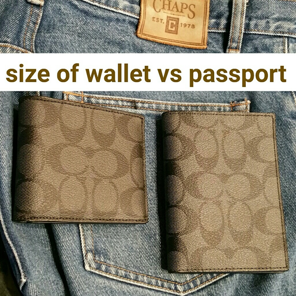NEW Coach Signature Passport Case - Picture 7 of 7